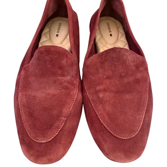 Birdies The Vesper Burgundy Suede Comfortable Loafers Work/Casual/Everyday-98.5 - Picture 7 of 8
